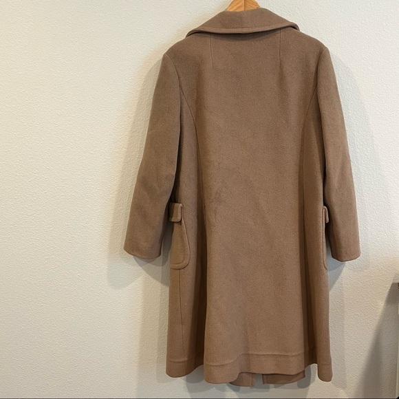 Roos/Atkin vintage camel trench coat fits like oversized womens large/X-Large - Picture 9 of 9